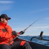 Boat Fishing Pole Rod Holder 360Ã‚Â° Rotatable Kayak Side Rail Mount Adjustable Folding Rod Holder with Large Clamp