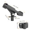 Boat Fishing Pole Rod Holder 360Ã‚Â° Rotatable Kayak Side Rail Mount Adjustable Folding Rod Holder with Large Clamp